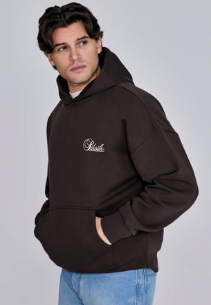 Siksilk Sudadera Essentials Marrón para Hombres XXL