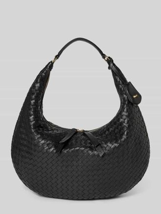 Abro Abro Shoulder Bag mit Strukturmuster Modell Nana in Black, Gr&ouml;&szlig;e 1