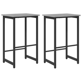 vidaXL Sgabello Da Bar 2 Pz Sonoma Grigio 40 X 32 X 64 Cm Vidaxl