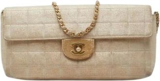 Chanel Pre-owned Shoulder Bags, female, Beige, Size: ONE SIZE Pre-owned Vintage Shoulder Bag