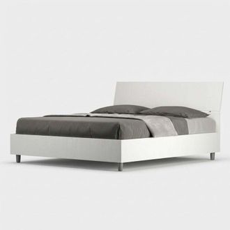 Itamoby Letto contenitore matrimoniale 160x190cm testiera design bianco Demas Nod