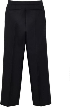 Gucci Womens Black Cotton Casual Pants