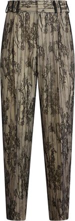 Moschino Klassieke broek met plooien - Heren - Slim Fit Broeken - Beige - M - Katoen - Broeken