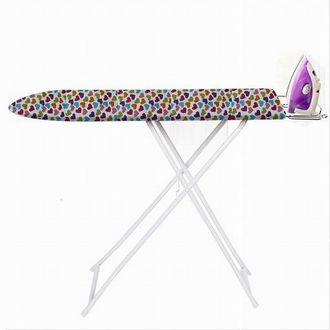 Trade Shop Trade Shop - Telo Copriasse Universale Copertura Asse Da Stiro 130x50 Cm Varie Fantasie 59959