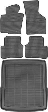 OEM Volkswagen Passat B6 Kombi De 2006 A 2010. Juego De Alfombrillas De Goma Para Coche Y Maletero