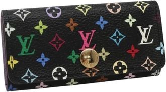 Louis Vuitton Pre-owned Wallets, female, Multicolor, Size: ONE SIZE Pre-owned Canvas Key-holder