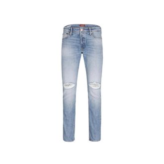 Jack & Jones Slim Straight Fit Blauwe Denim Jeans - Heren - Slim Fit Jeans - Blauw - W34 L34 - Denim - Jeans
