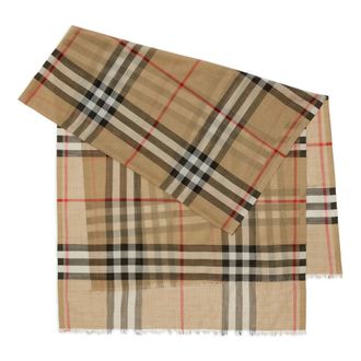 Burberry Winter Scarves, female, Multicolor, Size: ONE SIZE Archive Beige Scarf