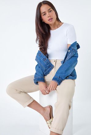 Roman Cotton Blend Stretch Chino Trousers