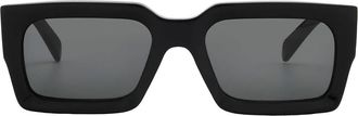 Celine Bold 3 Dots Grey Rectangular Ladies Sunglasses CL40280U 01A 54