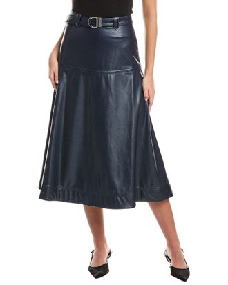 SIMKHAI Simkhai Mayson Belted Midi Skirt