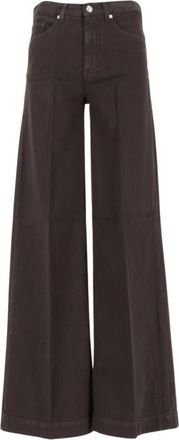 Nine In The Morning Nadia Wide-Leg Jeans - Dames - Loose Fit Jeans - Bruin - W29 - Katoen - Jeans