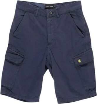 Lyle & Scott Sh 1815It Bermuda Shorts - Heren - Korte Broeken - Blauw - W28 - Katoen - Korte Broeken