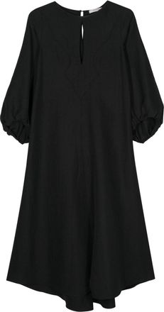 Dorothee Schumacher patch-detail dress - women - Polyester - 2 - Black