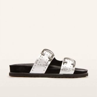 FRANKiE4 Womens Deon Slides In Silver Stud