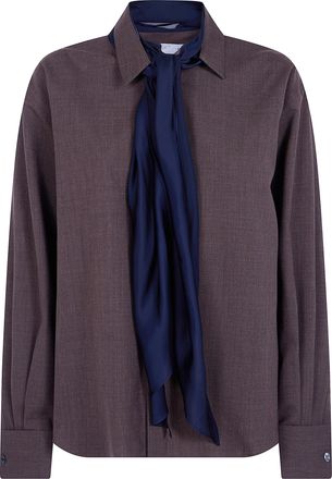 sacai Shirt Polyester Wool Suiting Shirt