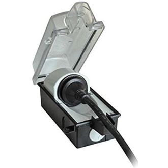 Bachmann Presa esterna bloccabile serie 9015 230V/16A 1xSKS 924.349, Nero, Trasparente, Policarbonato (pc), IP44, 230 v, 16 a, 85 mm, 924.349 - Bachmann