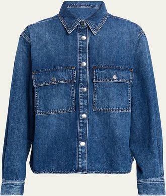 Frame Denim The Long-Sleeve Denim Shirt