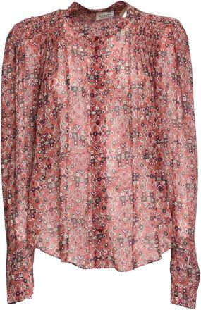 Isabel Marant Dames, Blouses & Shirts, Oranje, Maat: S Leer