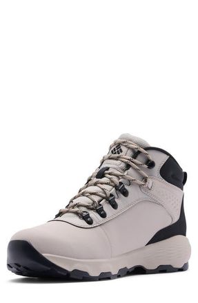 Columbia Newton Wander LTR Waterproof Hiking Boot in Soft Taupe/Black at Nordstrom, Size 11.5