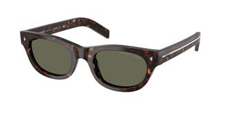 Prada PR C09SF Asian Fit Polarized 17N03R Mens Sunglasses Tortoiseshell Size 52