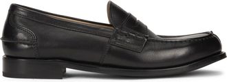 Prada Leren Mocassin - Heren - Loafers - Zwart - 43 EU - Leer - Schoenen