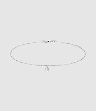 LA BRUNE & LA BLONDE Bracelet 360&deg; Diamant Brillant 0,10 Or Blanc