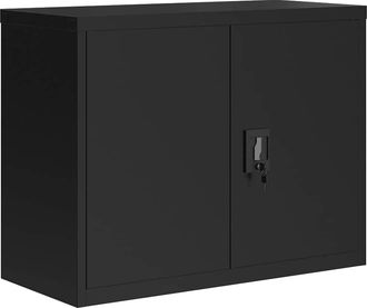 vidaXL Vidaxl - Armario Archivador De Acero Negro 90x40x70 Cm