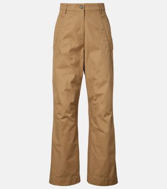 Dries Van Noten Cotton wide-leg pants