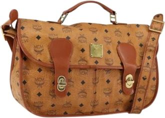 MCM Pre-owned Cross Body Bags, female, Brown, Size: ONE SIZE Pre-owned Cross Body Bag