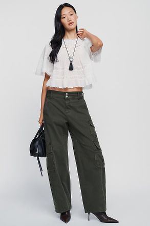 Pilcro Aero Wide Leg Cargo Pants