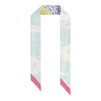 Ferragamo Silky Scarves, female, Blue, Size: ONE SIZE Fiorenza Silk Scarf