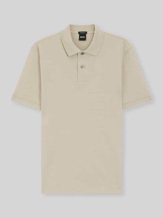 HUGO BOSS Regular Fit Poloshirt aus reiner Baumwolle Modell PALLAS in Beige, Gr&ouml;&szlig;e XXXL