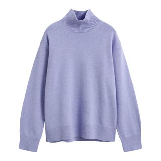 GANT Maglione Girocollo in Lambswool Superfine - - Knitwear - Donna - Viola - L