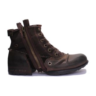 Replay Lace-up Boots, male, Brown, 8 UK, Biker Ankle Boots