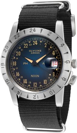 Glycine Airman Vintage Noon Purist Mens Watch