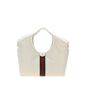 Gucci Gg Fabric Large Gucci Giglio Shopping Bag Sandycreagrwhvrv Borse A Mano