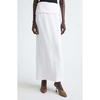 Proenza Schouler Liora Heavy Sable Maxi Skirt in White at Nordstrom, Size 10