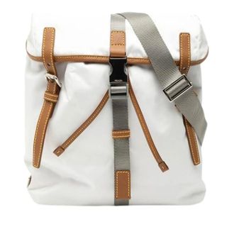 Prada Pre-owned Backpacks, female, White, Size: ONE SIZE Pre-owned Crossbody Bag