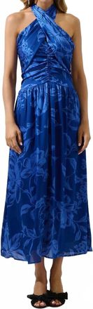 Sugarlips Womens Ciara Floral Halter Maxi Dress In Blue