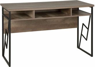 Beliani Scrivania in color noce scuro Forres