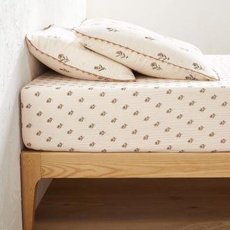 La Redoute Interieurs Hoeslaken in tetra, omslag 30 cm, Emeline