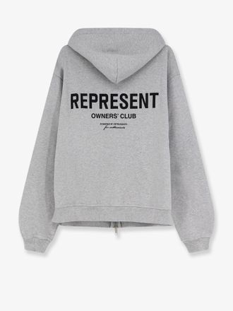 Represent Mens Hooded Cotton Sweatshirt Grey Sweatshirts Sweater