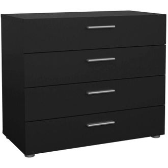 Dmora Cassettiera Arwen, Settimino multiuso, Com&ograve; camera da letto, Mobile con cassetti, 80x40 h68 cm, Nero - Dmora