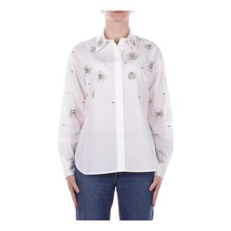 Pinko Pinko, Dames, Blouses & Shirts, Wit, Maat: XS