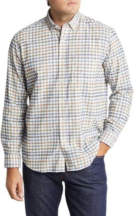 Johnston & Murphy Mens Plaid Corduroy Button-Up Shirt in Ivory at Nordstrom, Size Xxx-Large