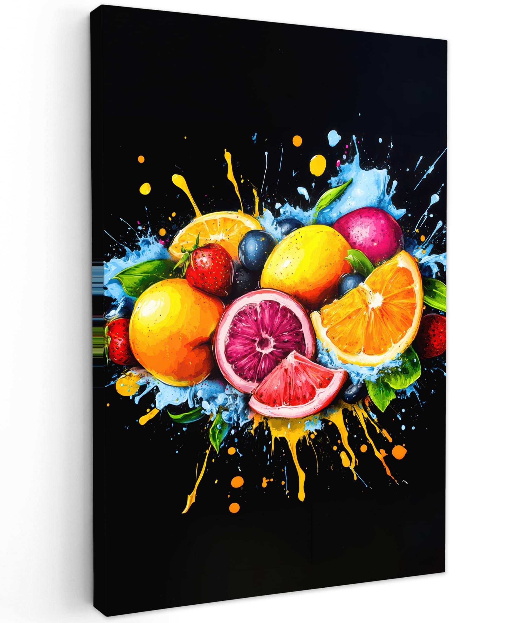 Delina Kunstdruck Auf Leinwand 'Abstrakt' – 80x80 Cm, UV-beständig, Keilrahmen Aus Kiefernholz
