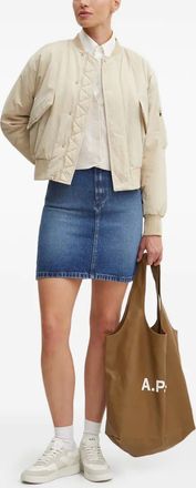 A.P.C. Bomber con zip - Toni neutri