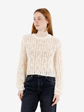 Semicouture Maglia Adriana cropped bianco