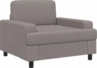 vidaXL Sill&oacute;n Gris Topo Tela Vidaxl